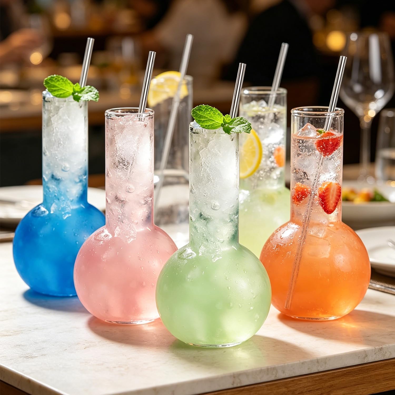 Creative Cocktail Glasses - Martini & Tequila Flasks -6 Creative Cocktail Glasses - Martini & Tequila Flasks -6
