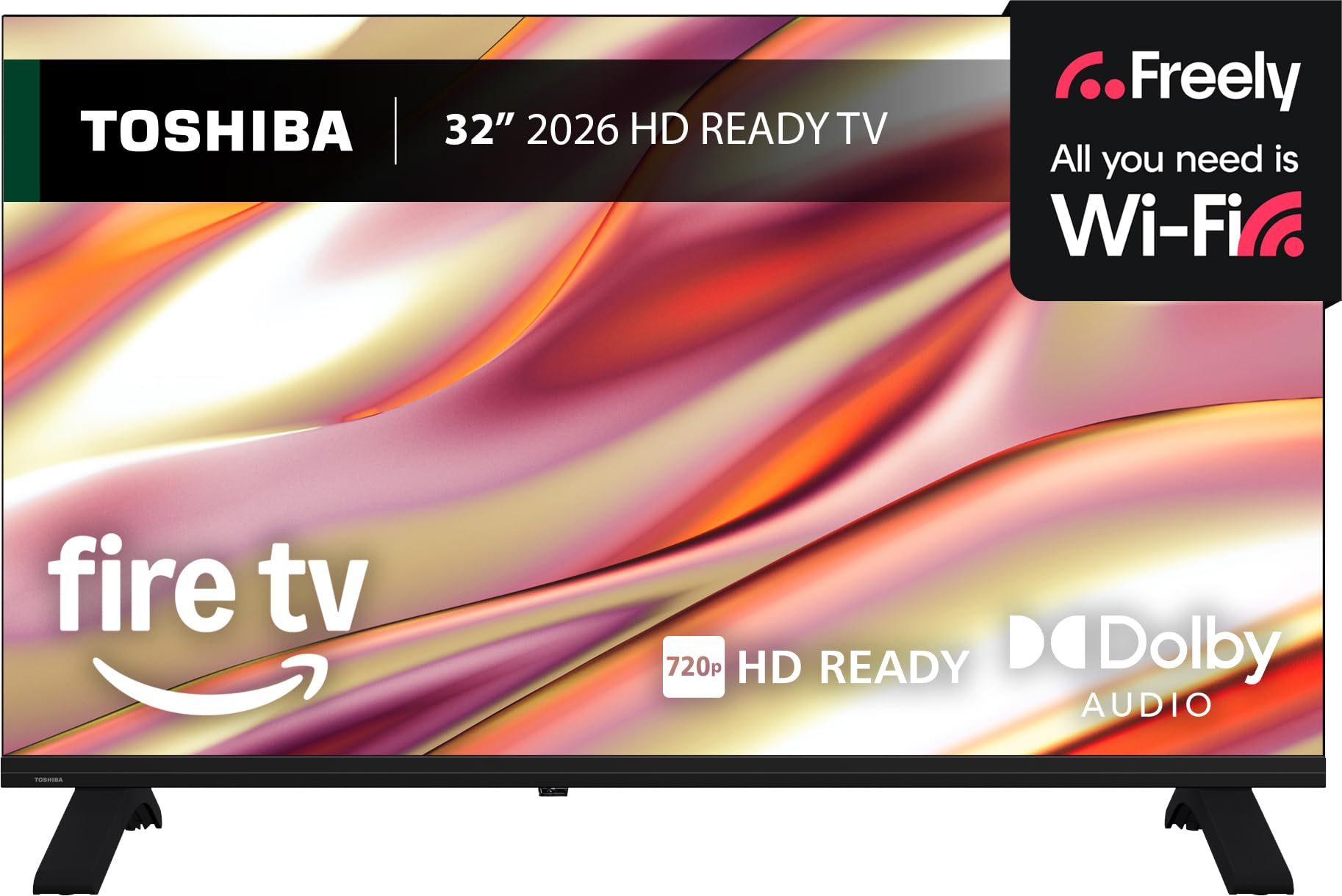 Toshiba  Black 32Wf2653db 32 Inch Hd Ready Freely Fire Tv, Sports Direct