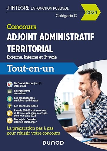 Concours Adjoint administratif territorial - 2024: Tout-en-un - Externe, interne et 3e voie