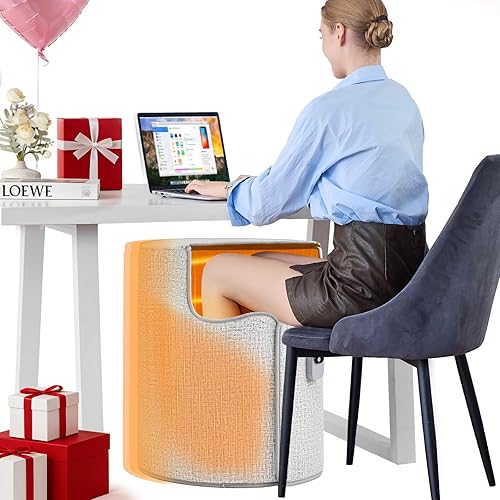 Miniatura 2 de Calentador bajo el escritorio y calentador de espacio para uso interior, calentador de piernas y pies para oficina en casa, silencioso, pequeño