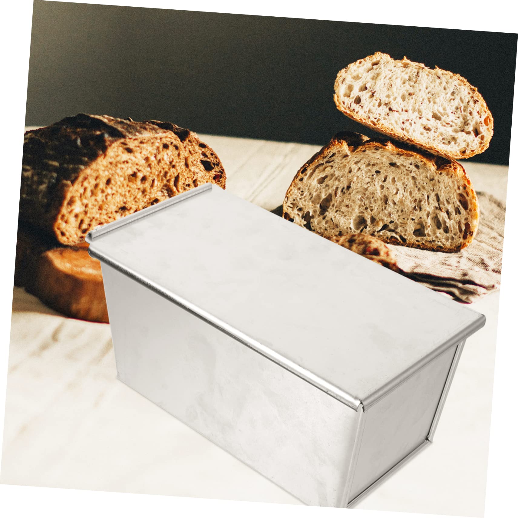 TOPBATHY Moule à Pain Avec Couvercle Moule à Pain De Mie Pour Cuisson à Toast Pratique