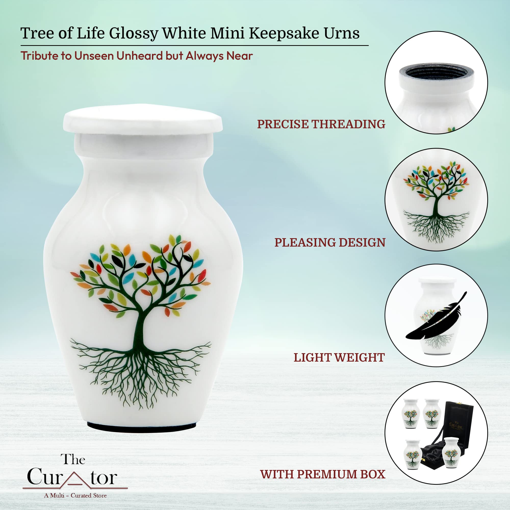 Urne a forma di albero della vita per ceneri umane, urna per cremazione per adulti, per funerali, sepolture o casa, urna a croce per ceneri uomini e donne, urna decorativa per ceneri