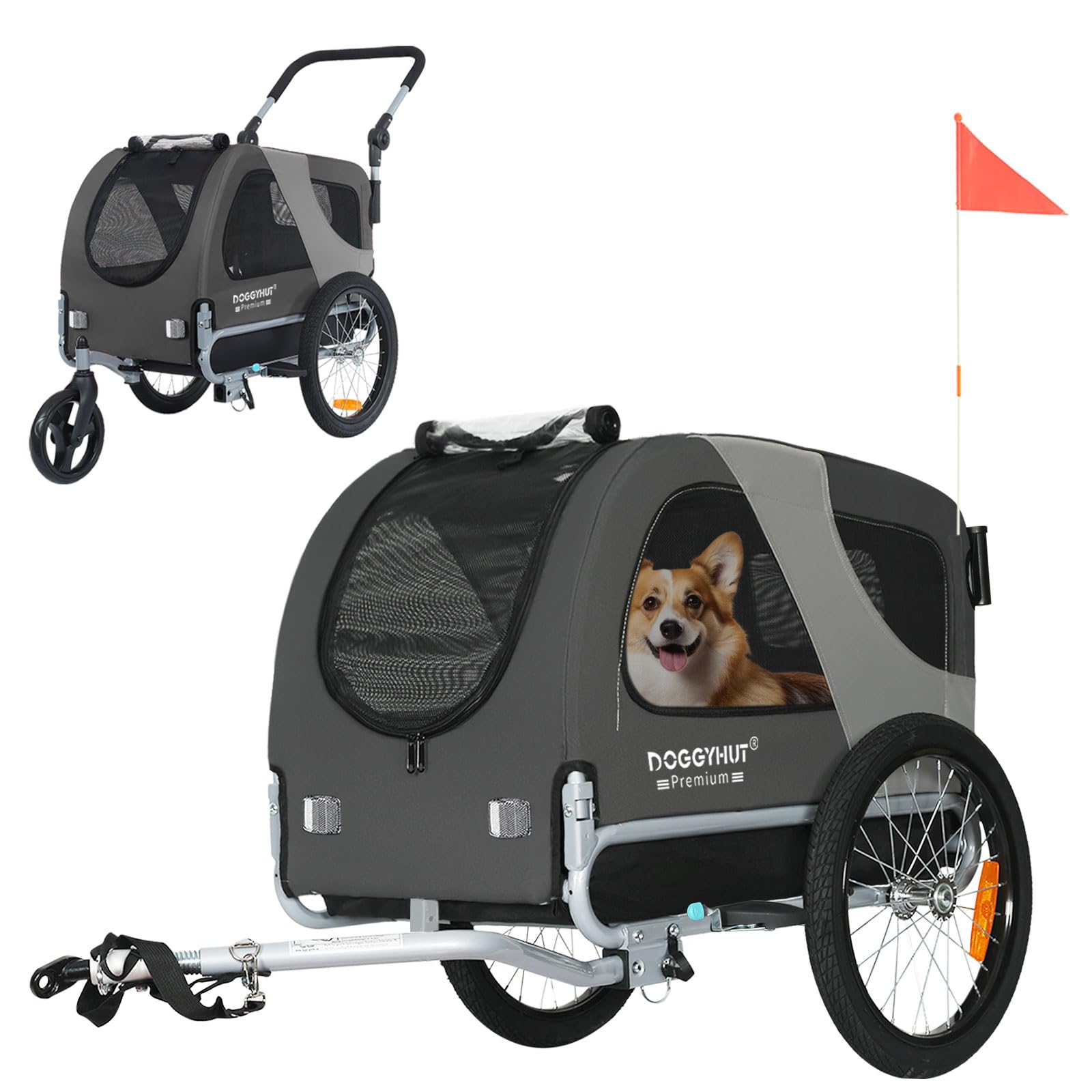 DOGGYHUT® Premium M Hundeanhänger