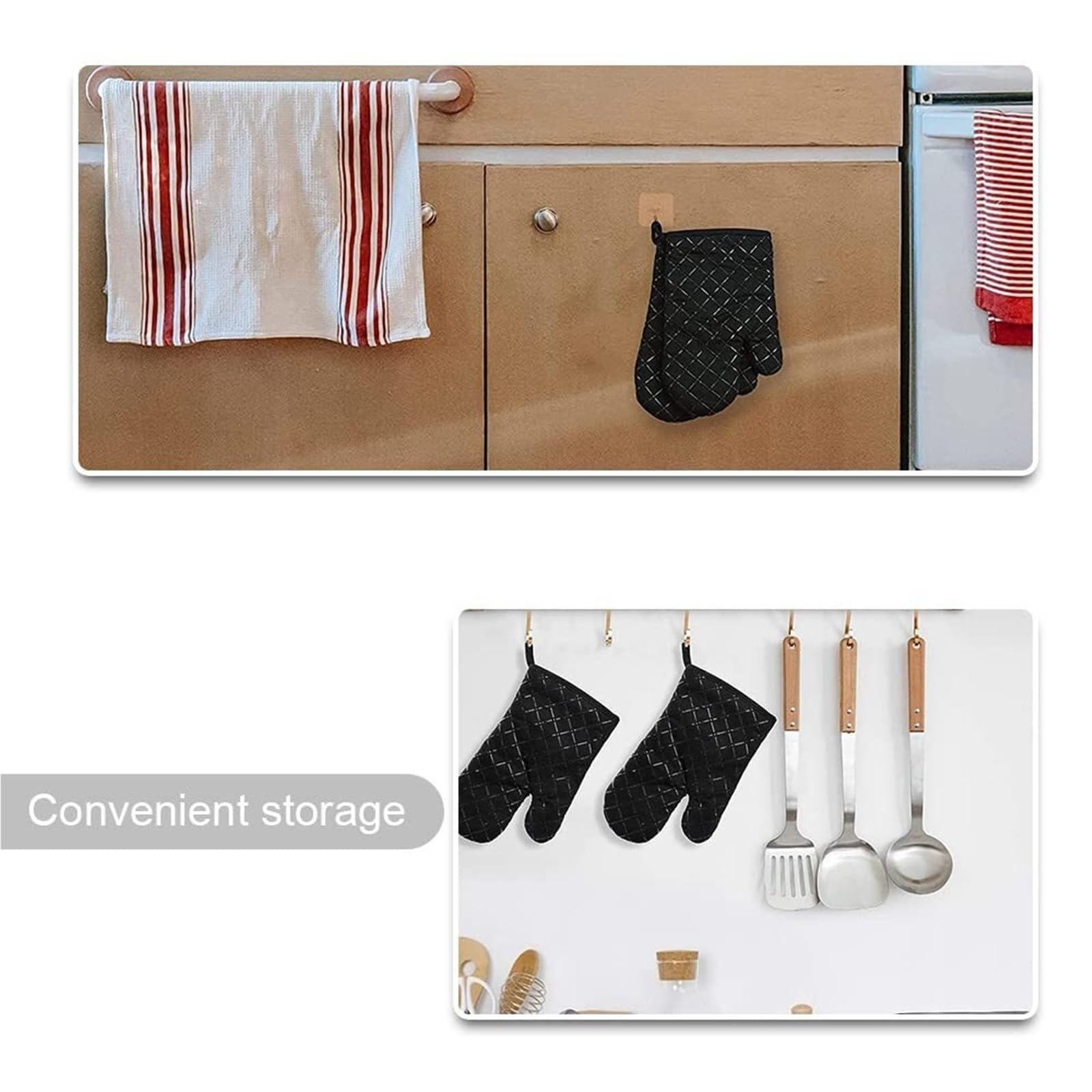 Manoplas Horno Paquete De 2 Manoplas For Horno, Guantes Antideslizantes Resistentes Al Calor For Cocinar, Hornear Y Asar Guantes Horno Cocina(Rot)