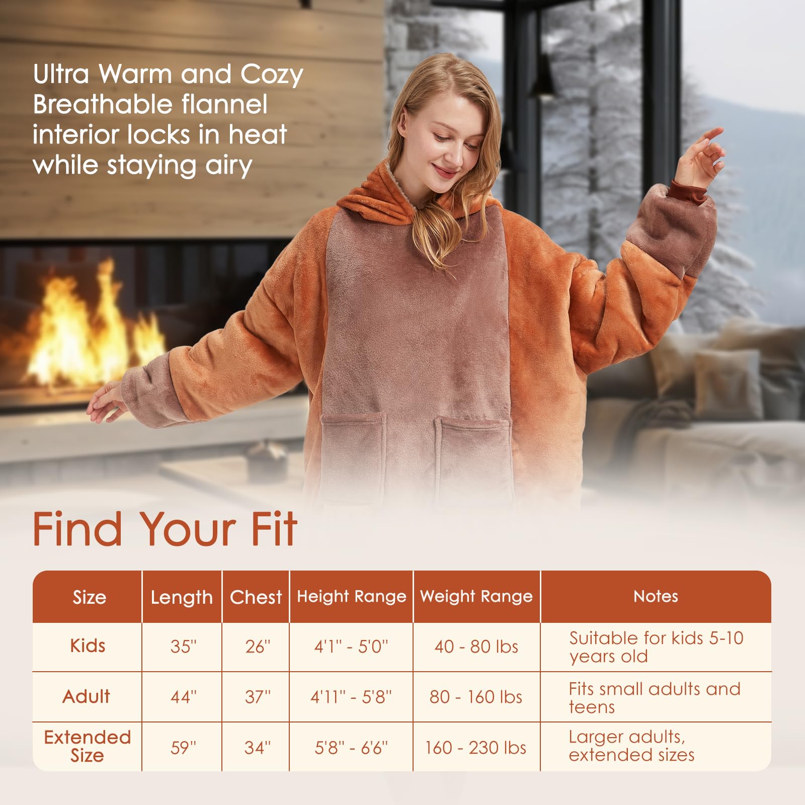 BRAFFWNE Capybara Blanket Hooded, Oversized Wearable Hoodie, Coverage with Easy Movement, Warm and Cozy Flannel Blanket, Gift for Kid, Teens, Men and Women