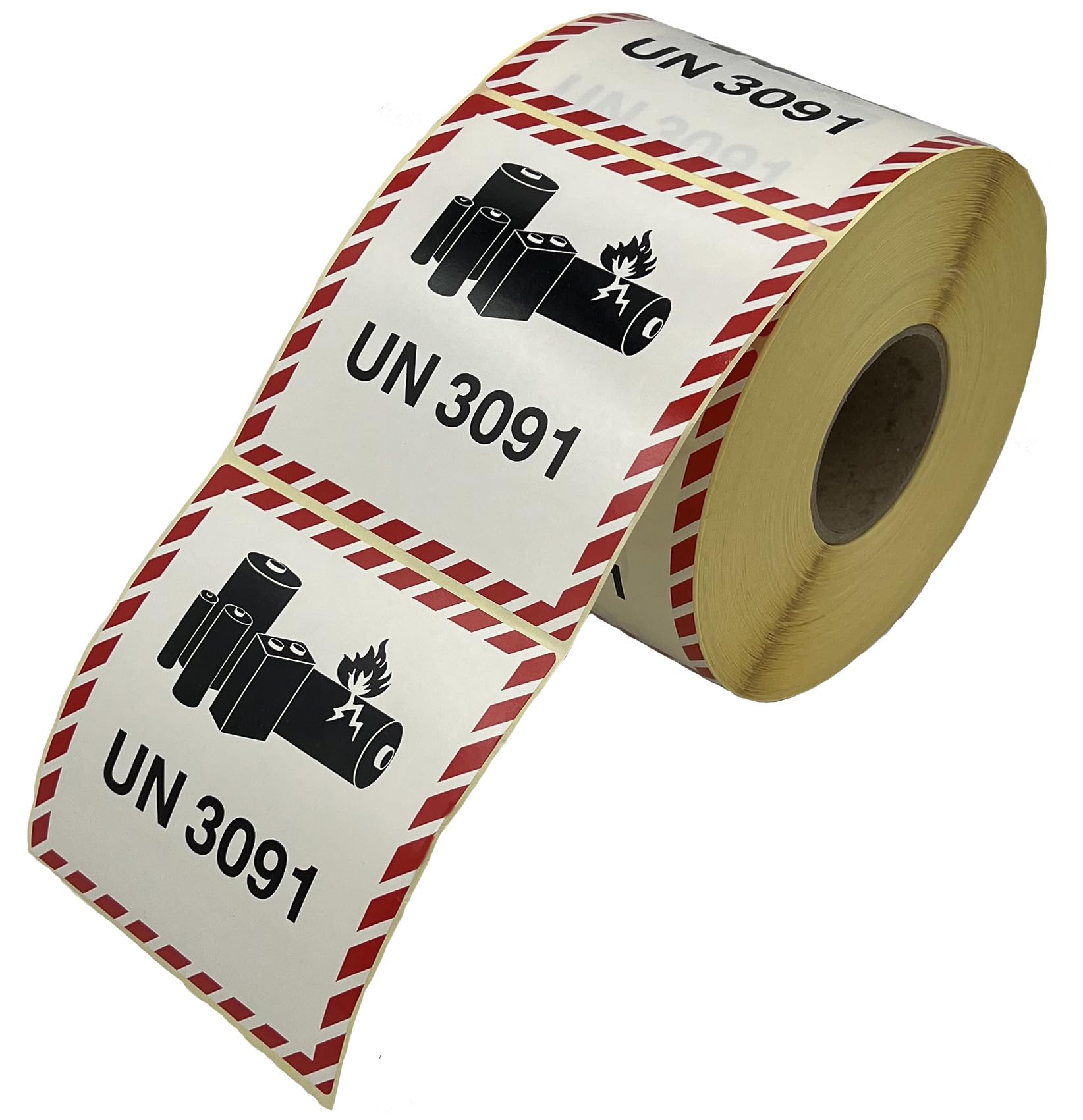 ADR 3091-100 x 100 mm – 1000 etichette su rotolo – Carta autoadesiva – ADR