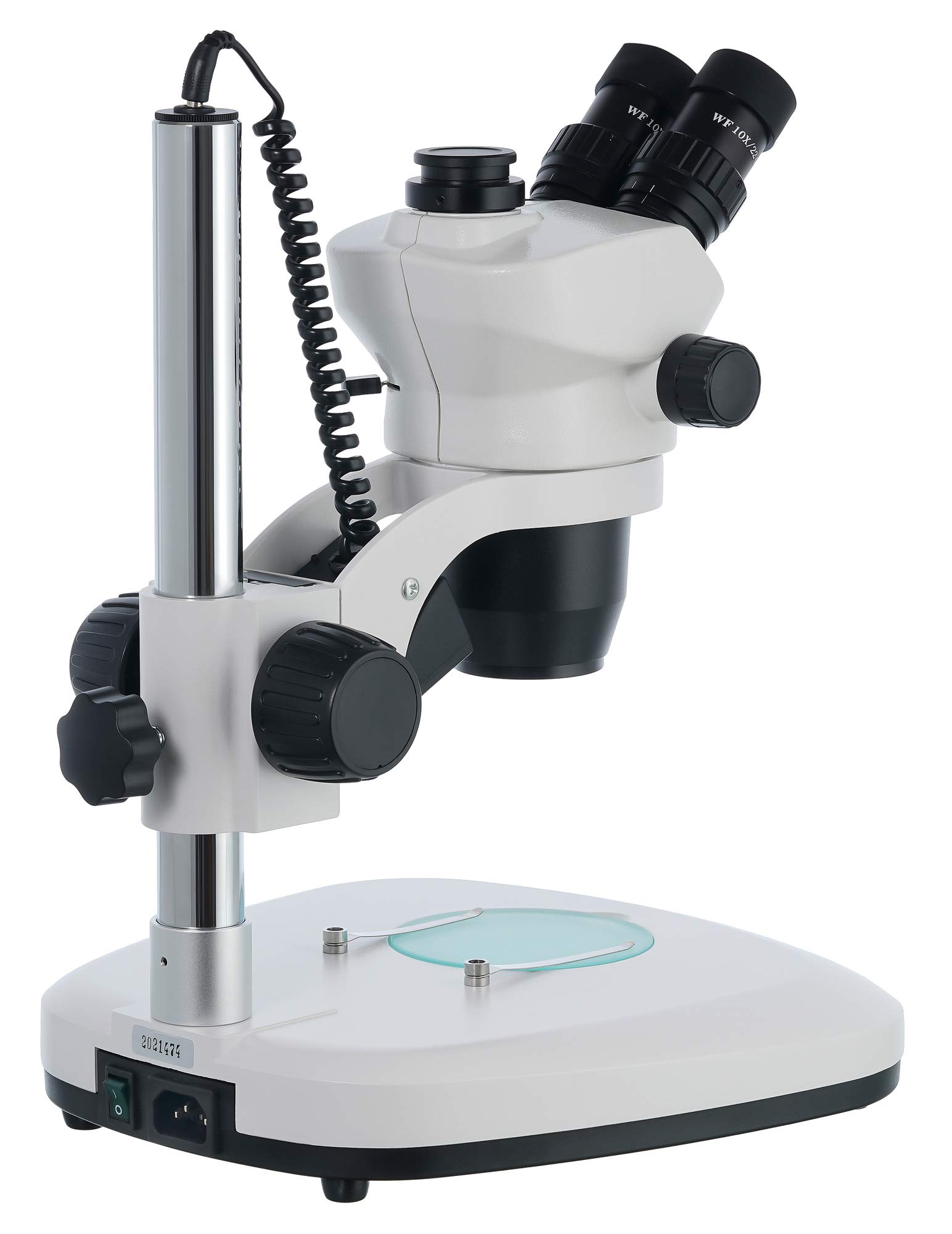 Levenhuk Zoom 1T Microscopio Estereoscópico Trinocular con Rango de Ampliación de 7X–45x y Amplia Distancia de Trabajo de 23,5 cm