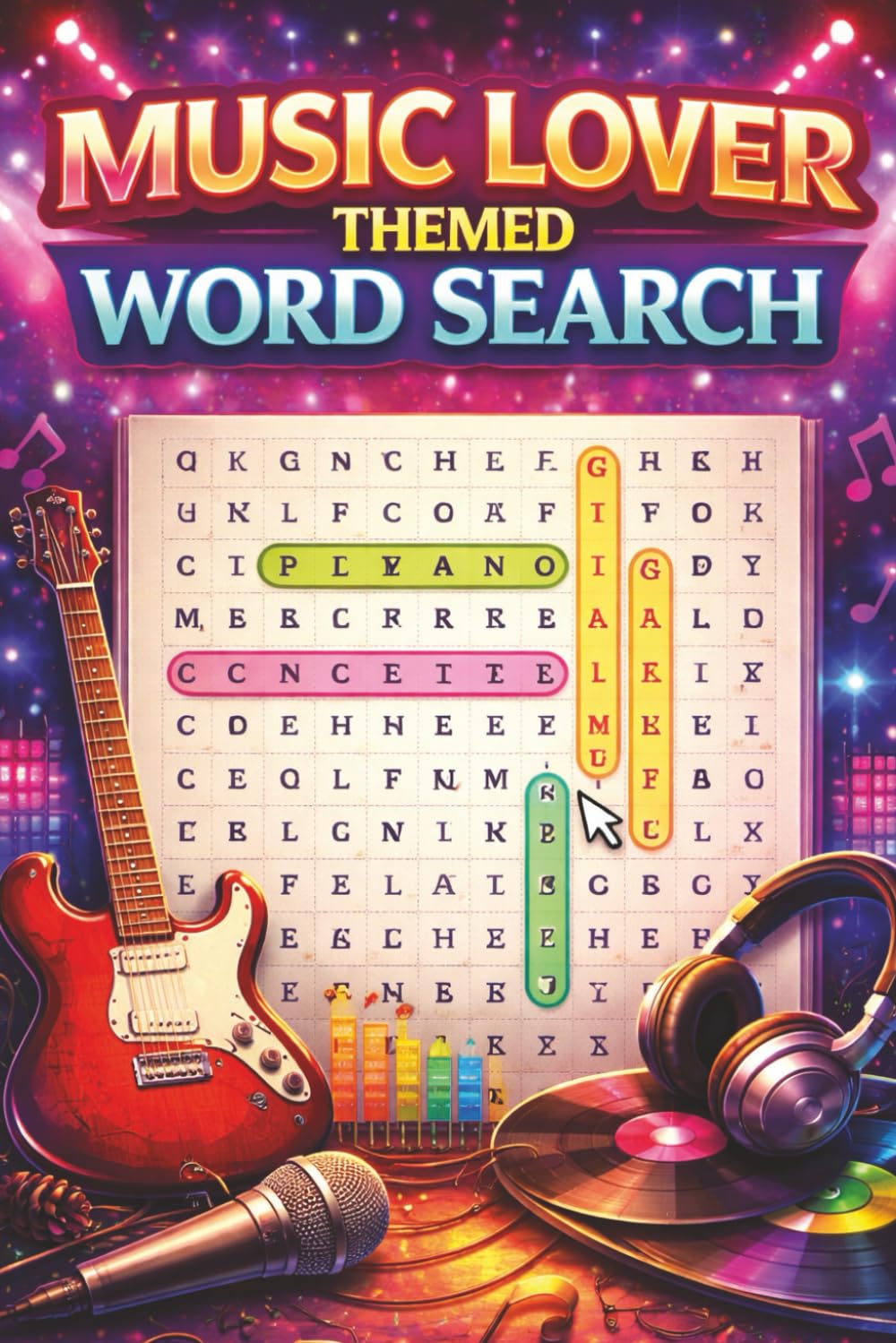 Music Lover Word Search: Fun Music-Themed Word Search Puzzles Featuring Instruments, Concerts, Songs, and Musical Terms for Teens and Adults