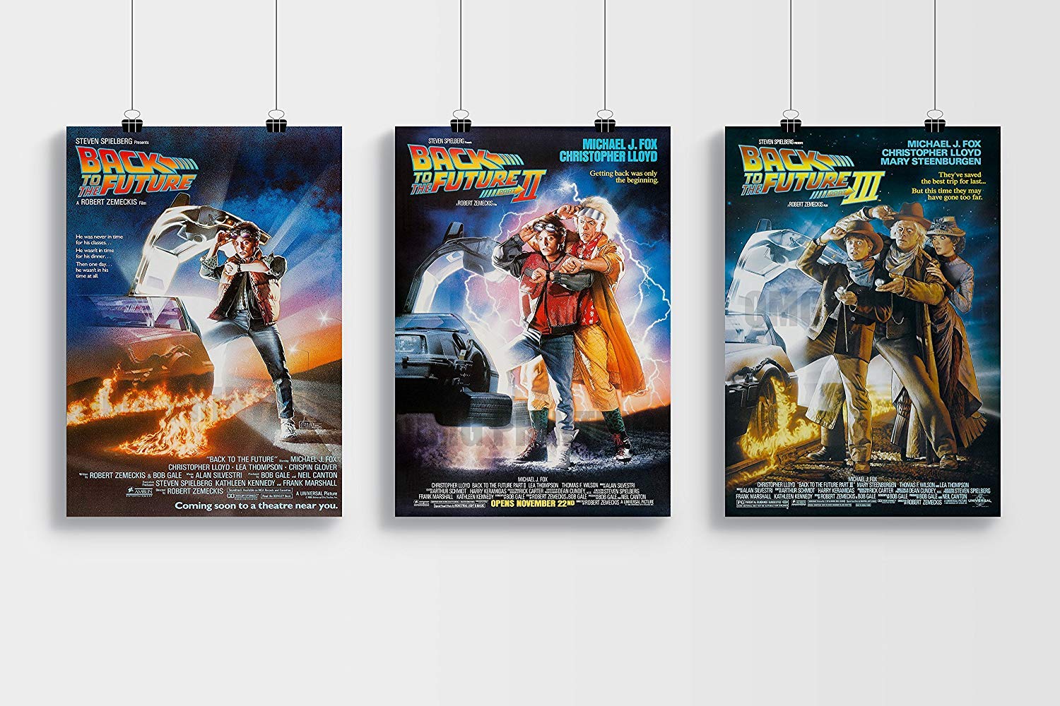 RPW¨ Roystone Print Works Back To The Future Trilogy 1,2,3 A4 Poster Set