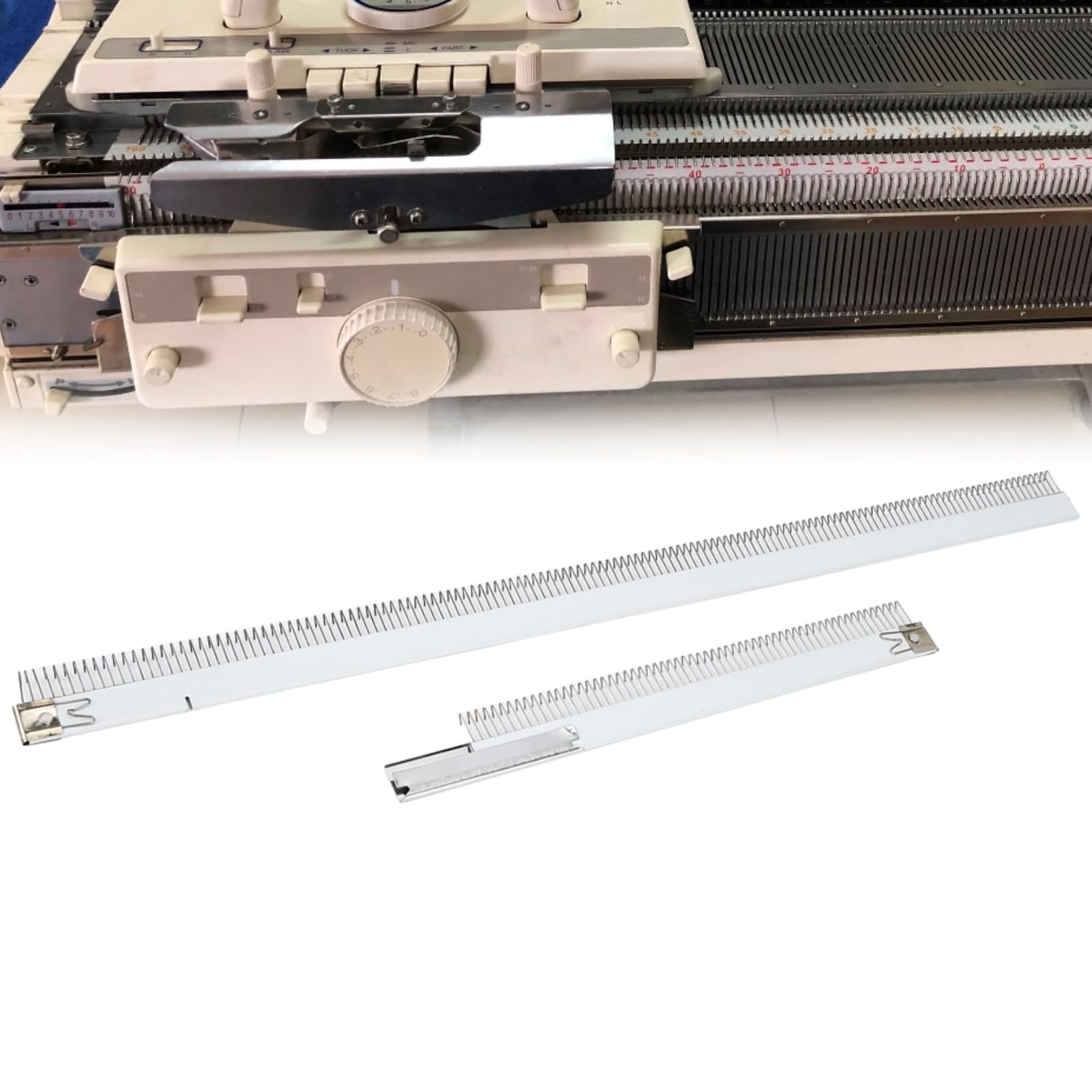 Knitting Machine Cast on Comb, Knitting Machine Metal Comb Double Pin, Knitting Claw Weight Accessories for KH821 KH831 KH851 KH860 KH880 KH868 KH892