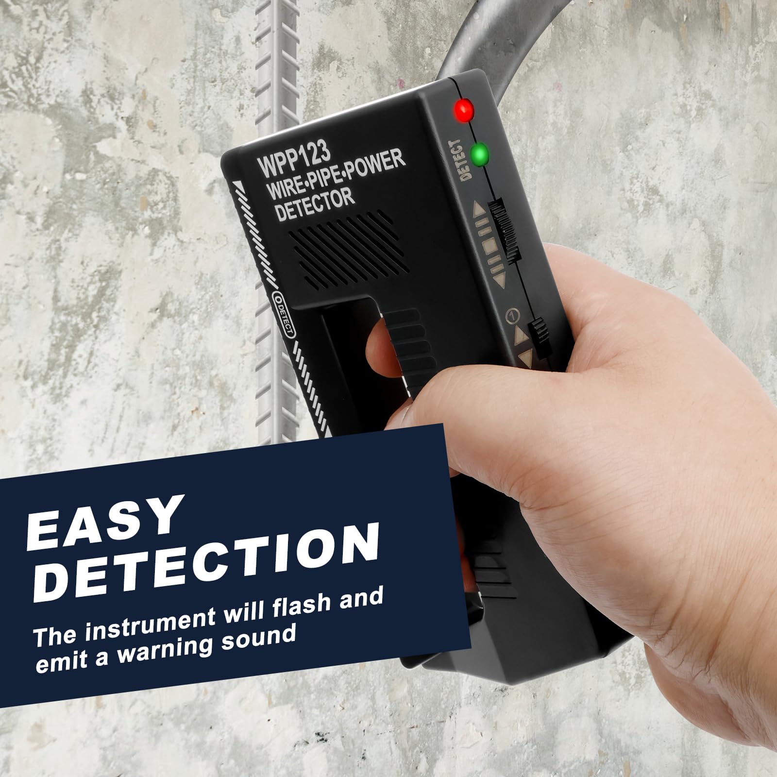 WPP123 Multi-Function Stud Finder, Professional Wall Scanner Detecto for Metal, Pipes, Wires, Handheld Wpp123 Wire Pipe Power Detector : Patio, Lawn & Garden
