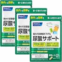 ファンケル尿酸サポート30日分X3 FANCL 尿酸サポート サプリメント 30日分 血糖値 サプリ バナバ
