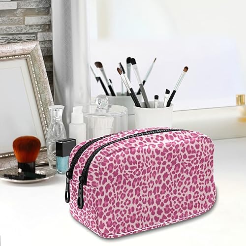 Miniatura 4 de Bolsas de cuero para lápices con cremallera 2 compartimentos, fantástica y bonita funda de lápices de dinosaurio, bolsa de maquillaje para mujeres y