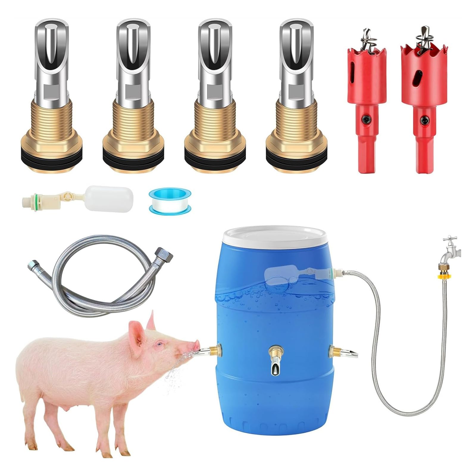 Soluzione per l ' Acqua agricola con abbeveratoi e Pacchetto Installazione Struttura approvvigionamento idrico per Allevamento suini