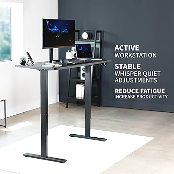 野又穫 standing still Upstand 72W x 30D Standing Desk with Dual Monitor Arm | Bestar