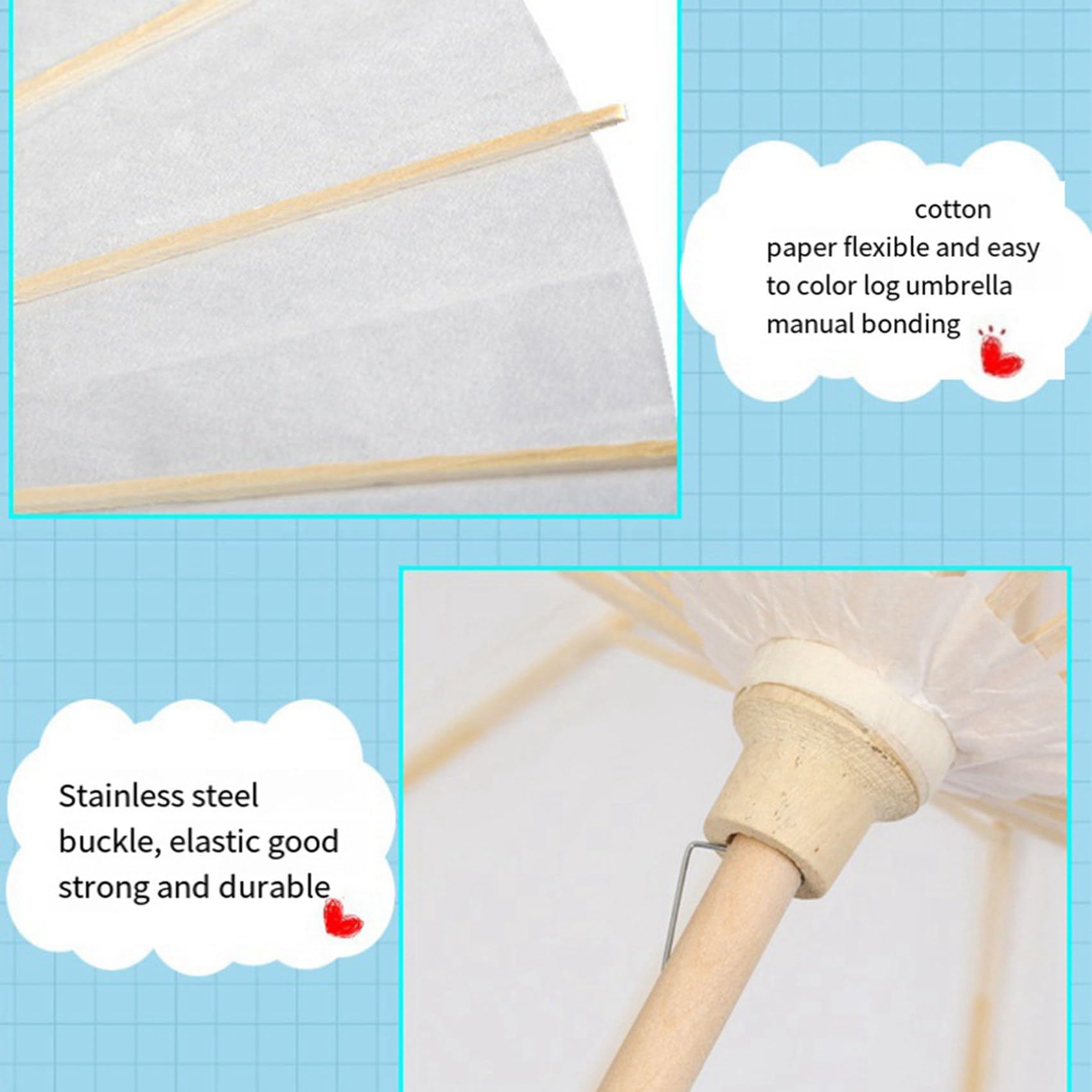18 Stück Papier-Sonnenschirm, Hochzeitsschirm, Partygeschenk, 60 cm, Bambusschirme für Brautparty-Mittelstücke, Foto-Requisiten