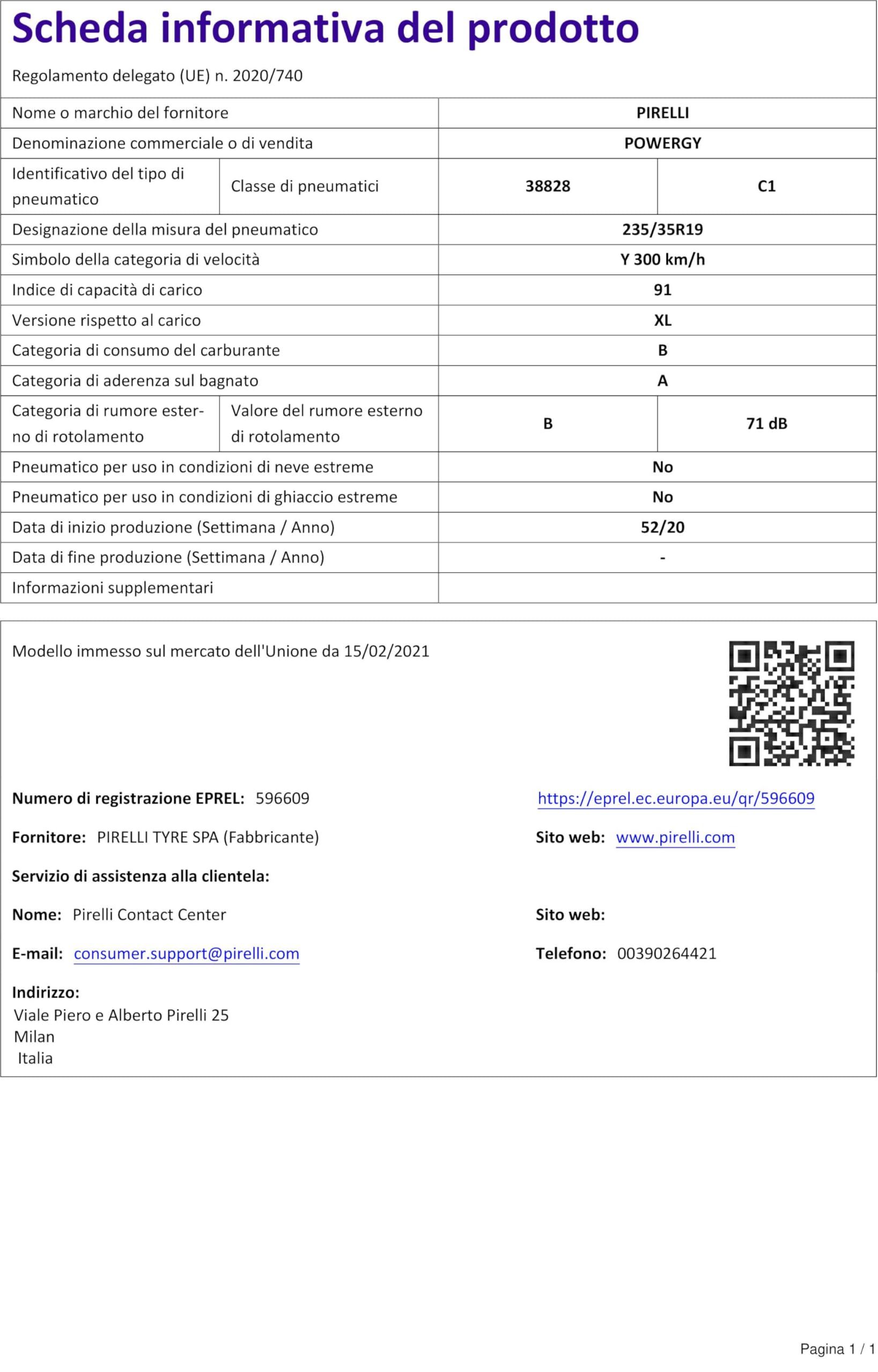 Pneumatico Estivo EcoSport 2 - 225/35R19 88Y XL, Imperial