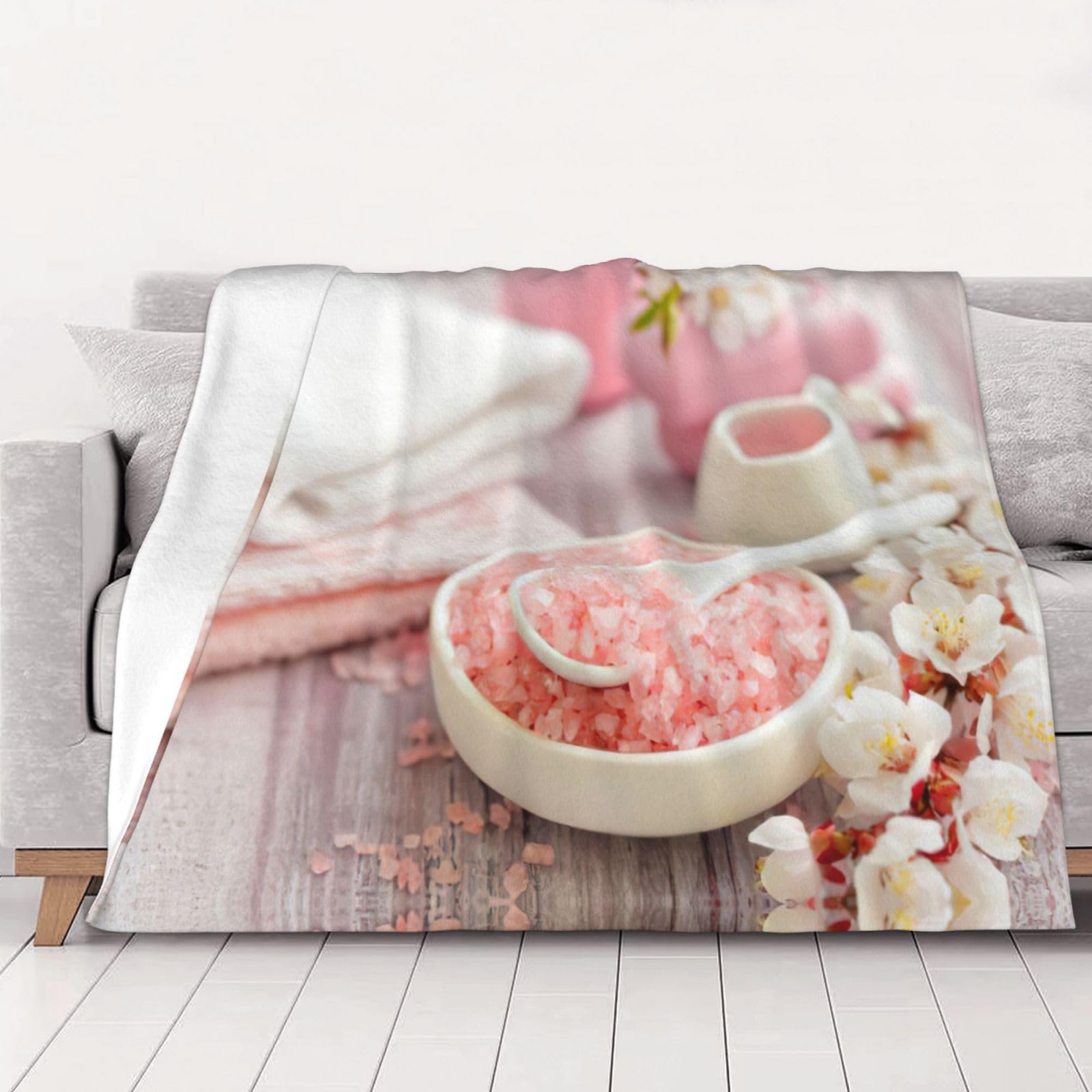 Couverture de lit en flanelle confortable pour salon camping et voiture