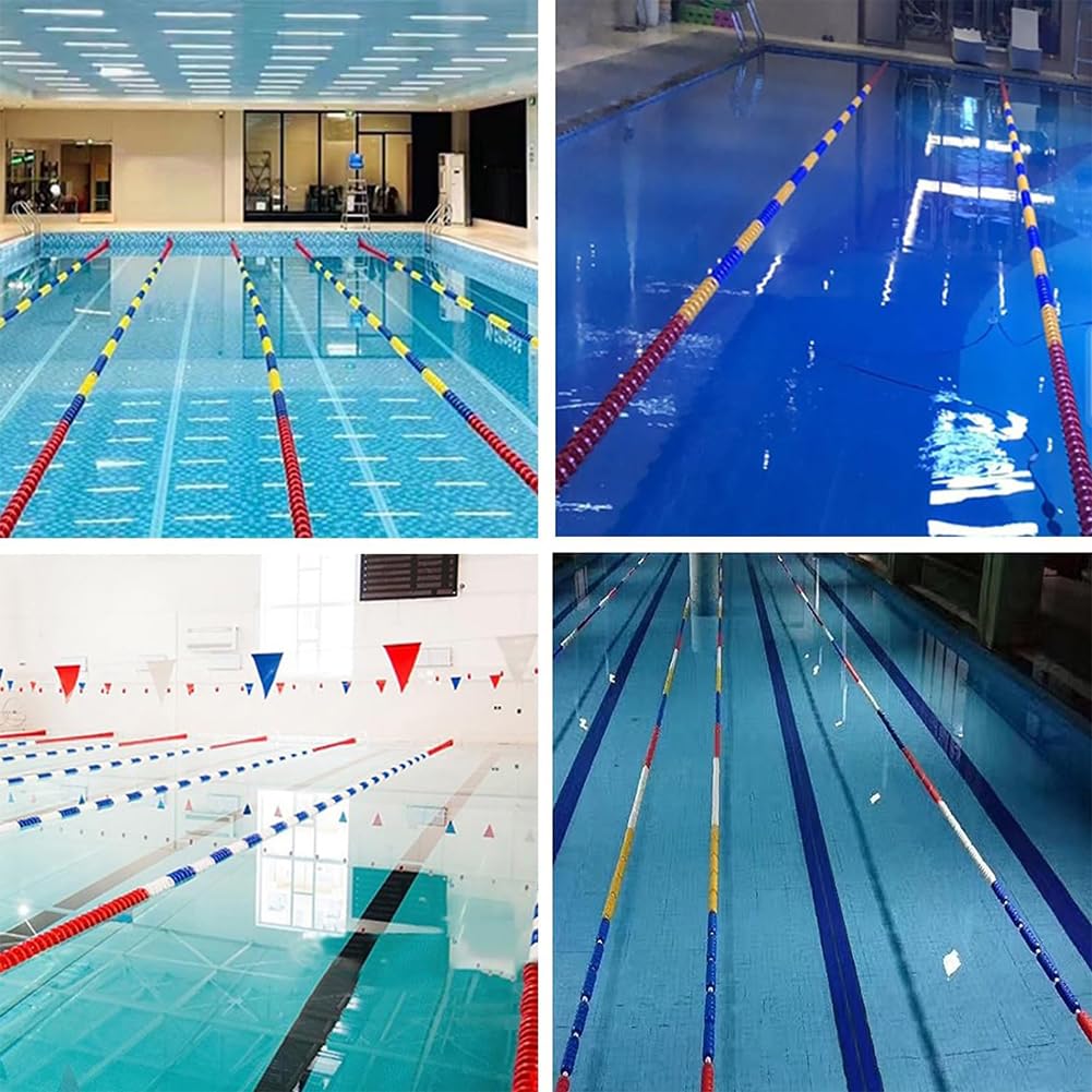 Valla de seguridad para piscina con fuerte flotabilidad, 25 metros de largo