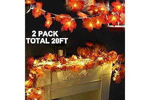 TURNMEON Enlarged Fall Leaves Garland