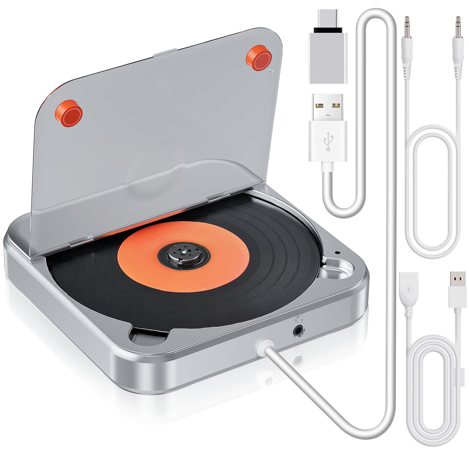 Universal in-Car CD Player, CENXINY Anti-Skip Design Compact External Disc Player, Smooth Playback on Roads-image-36