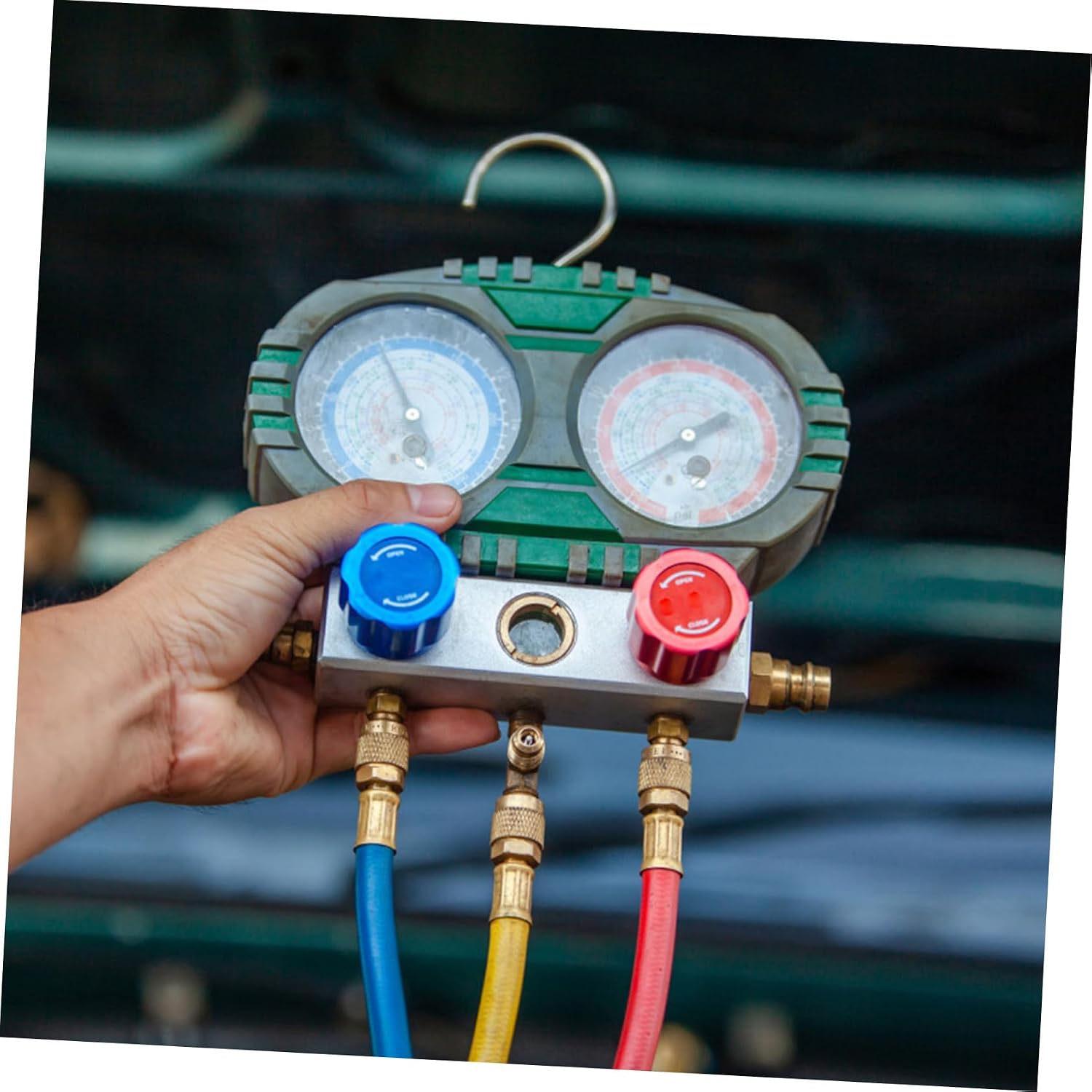 Unomor 3Pcs Charging Hose for Car Fluoride Tube with Dual Fittings Lightweight and Easy to Install for Automotive and