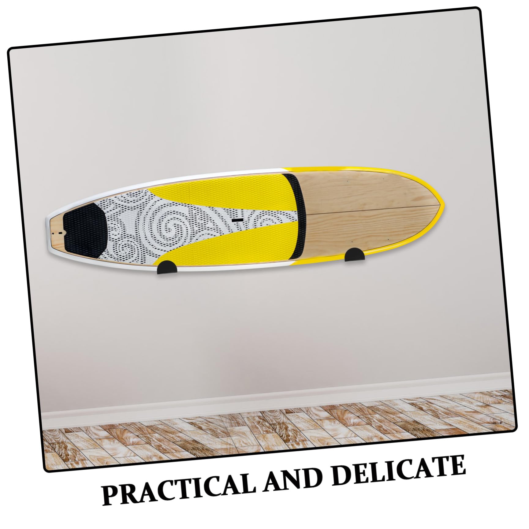 Toyvian 6 Pezzi Porta Snowboard da Parete in Metallo Nero per Garage e | Montaggio Rapido, Supporto Robusto, Ottimizzazione dello Spazio, Esposizione Raffinata per Sci e Tavole