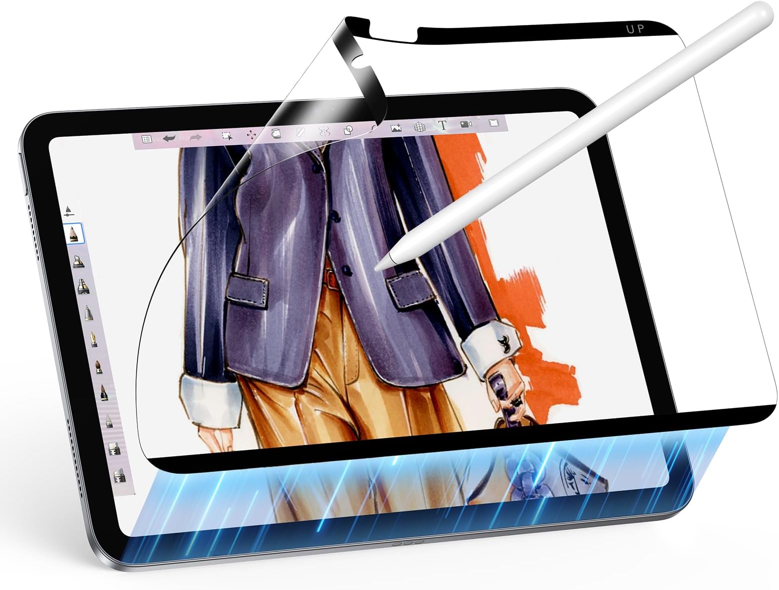 Paper-Feel Magnetic Screen Protector for iPad A16 11th/10th Generation (11 Inch/10.9, 2025/2022), Write and Draw Like on Paper, Detachable and Reusable, Compatible with Tempered Film, Anti-Glare