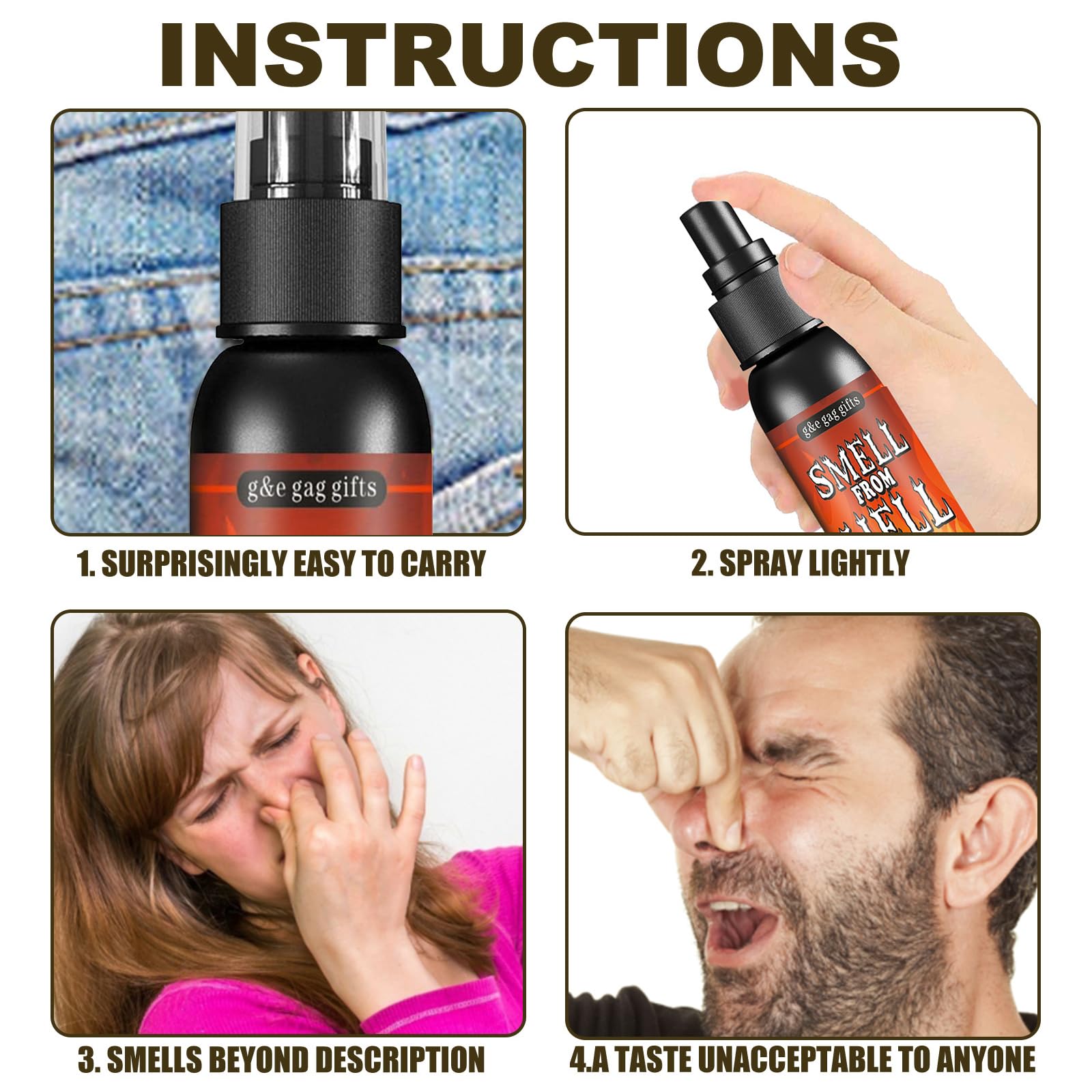 Farta Odore Liquido,Scoreggia Liquido,Spray Scoreggia Profumata,Culo Farta Liquido,Spray Puzzolente Giocattolo,Super Puzzolente Liquido,Spray Scoreggia Scherzi,Scoreggia Odore Spray