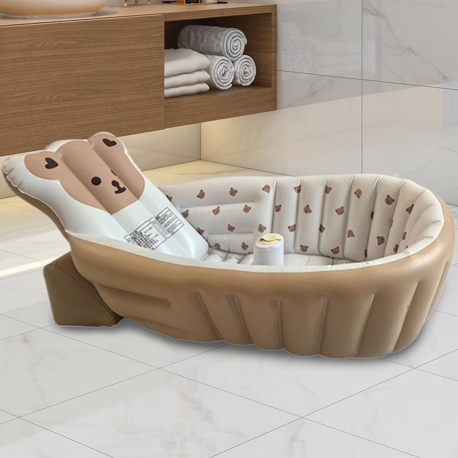 Vasca da Bagno per la Cura del Neonato e del Bambino Vasca Doccia Shower | Soluzione Doccia Portatile Pieghevole Con Seduta Per Igiene Personale