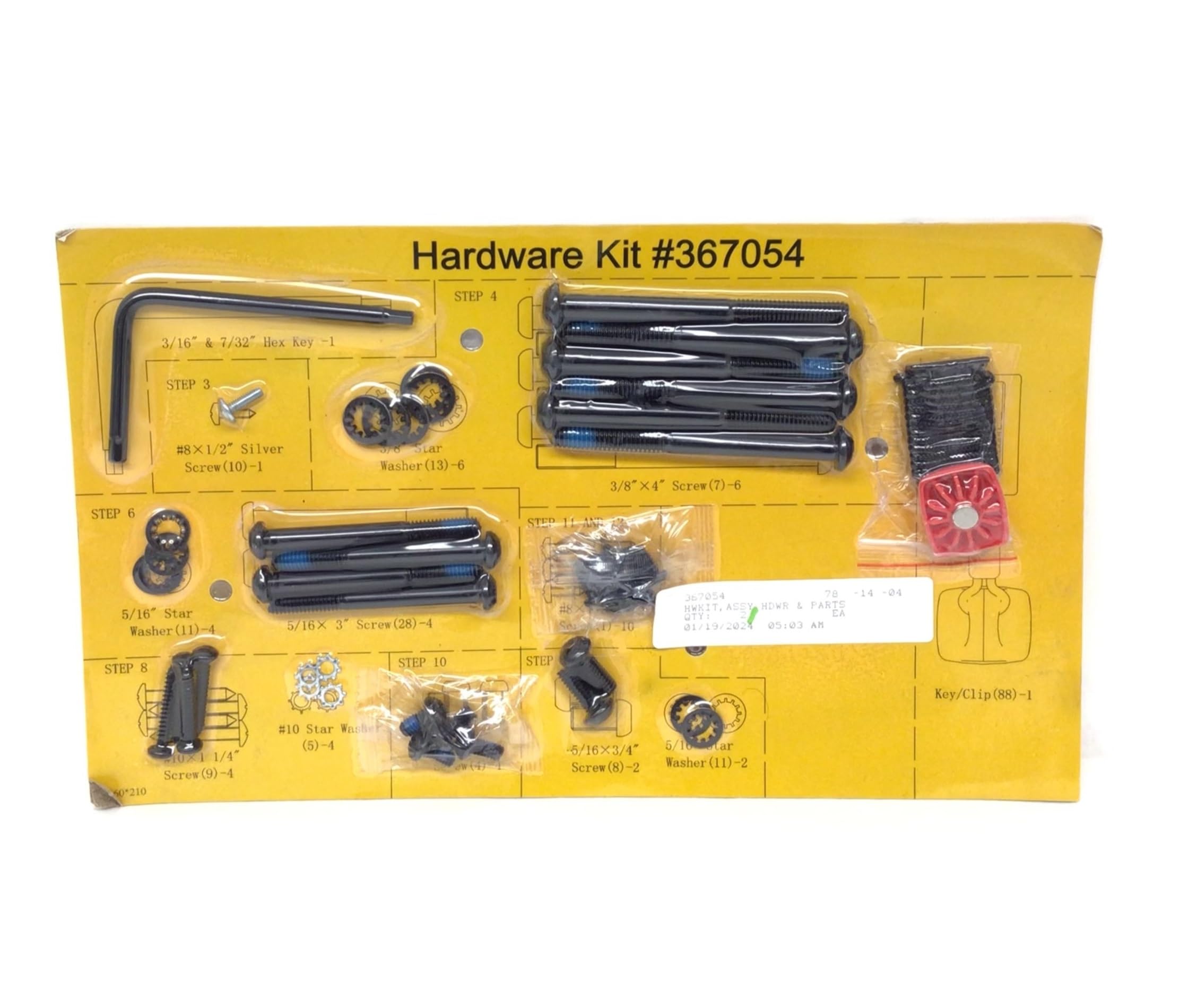Hardware Kit Assembly 367054 Works with T 6.5Z T 6.5 S Treadmill
