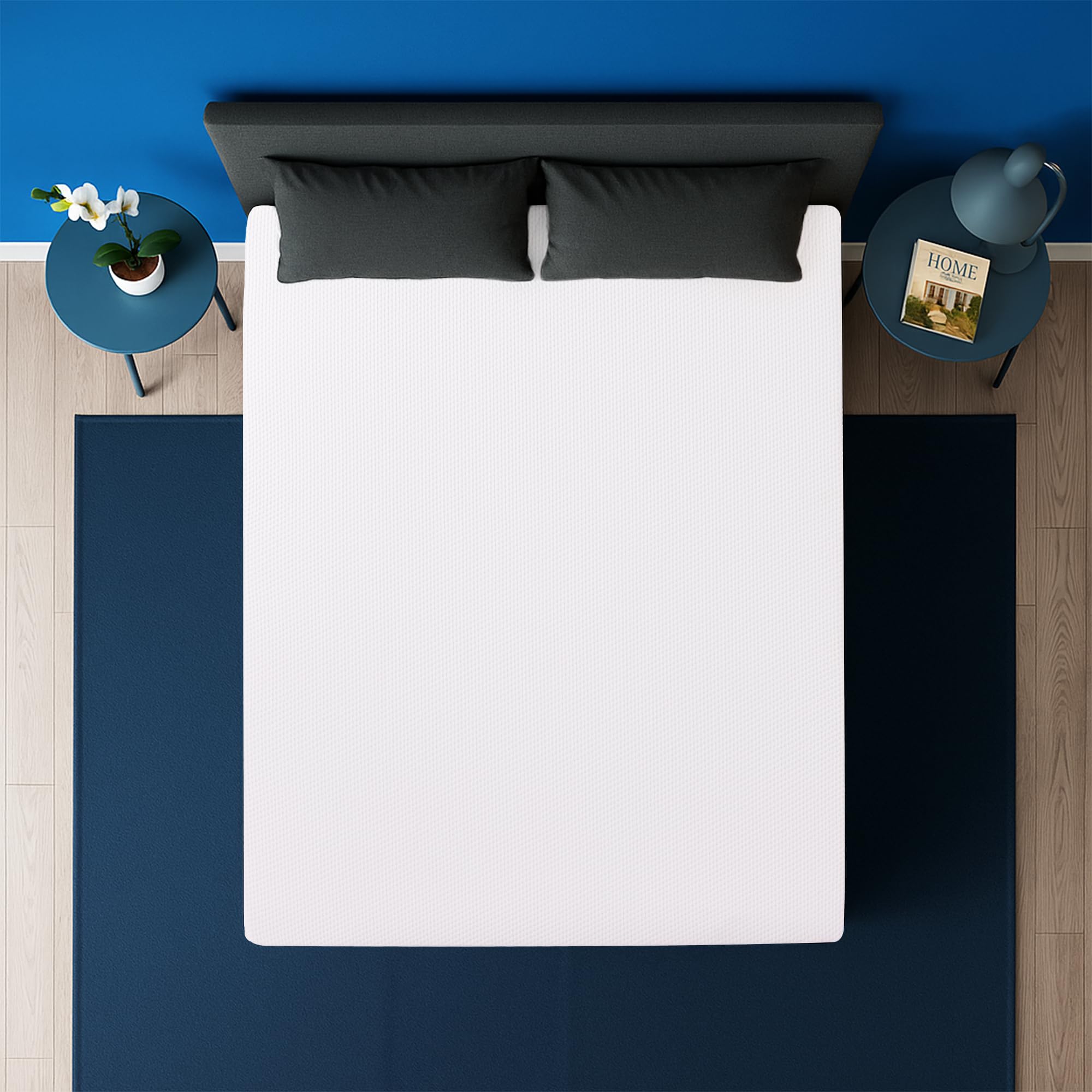 MKS 2-in-1 Gel Topper – Gelschaum Topper 180x200cm mit H3 & H4, 5-Schichten-System, Druckentlastung, Mesh-Seiten & Elastikbändern – Ideal für Seiten-, Rücken- & Bauchschläfer