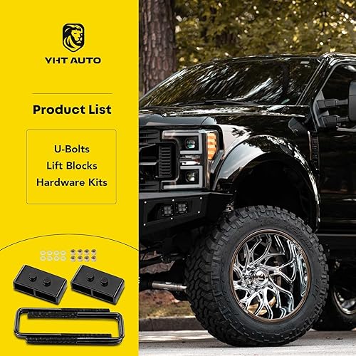 Miniatura 6 de YHTAUTO Kit de elevación de nivelación de suspensión trasera de 1.5 pulgadas compatible con Ford F-150 RWD4WD 2004-2020, pernos en U de acero con