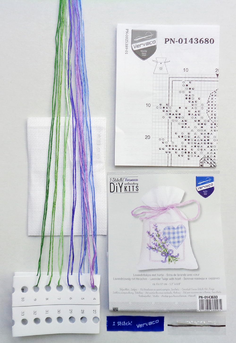 Vervaco Cards VERVACO Point De Croix Compté Kit Sachet Aromates Complet Set FLEURS DE PRINTEMPS LOT DE 3 De Broderie Loisir Créatif Maison Decoration Cadeau DIY Ca. 8 X 12 Cm Counted