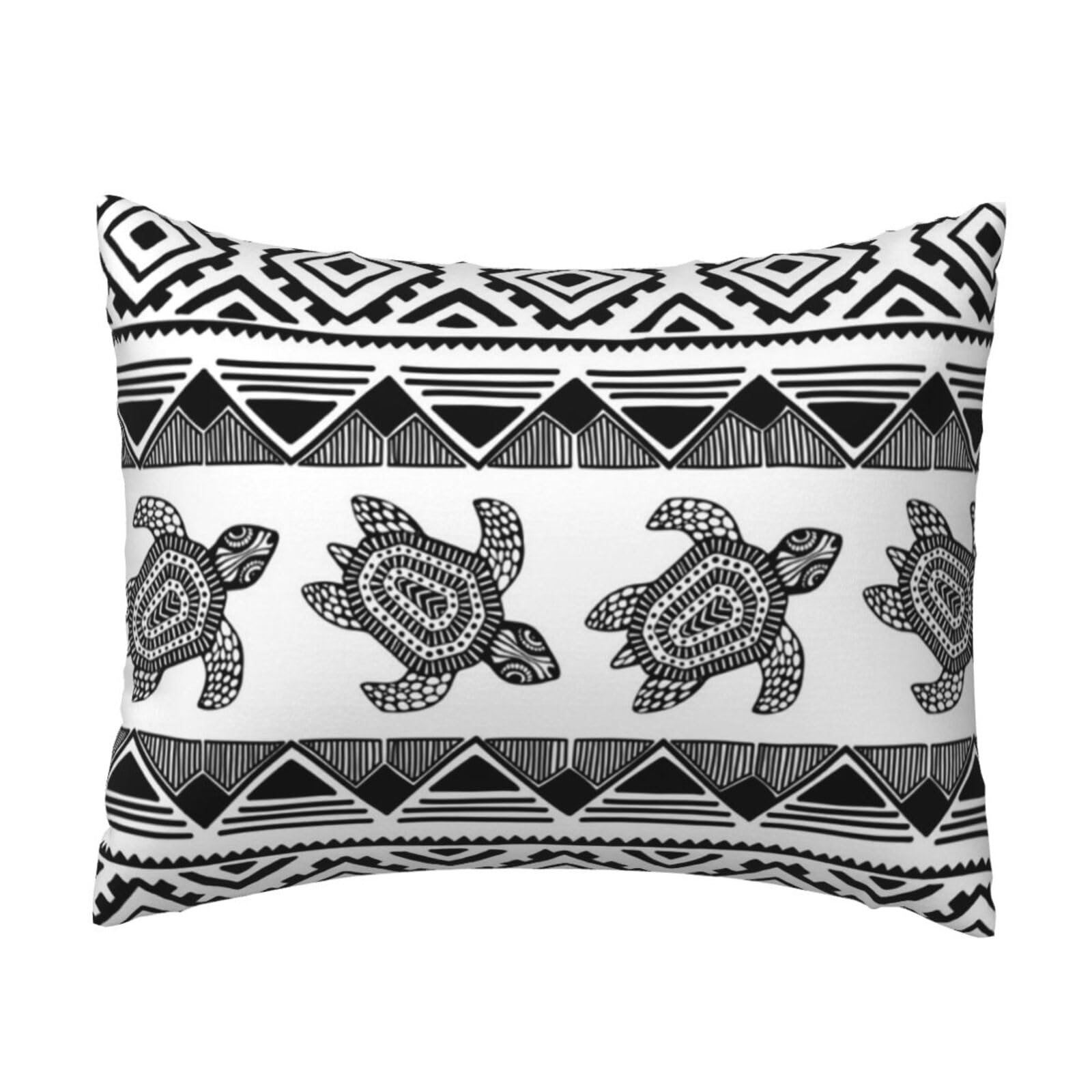 GSGCSBYMLG Ethnic Turtle Striped printed Pillow Case 20x26in Cushion Cover