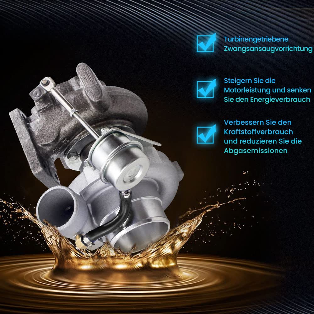 maXpeedingrods Turbocompressore per tutti i motori da 1,5 L-2,0 L, per tutti i motori a 4 cilindri