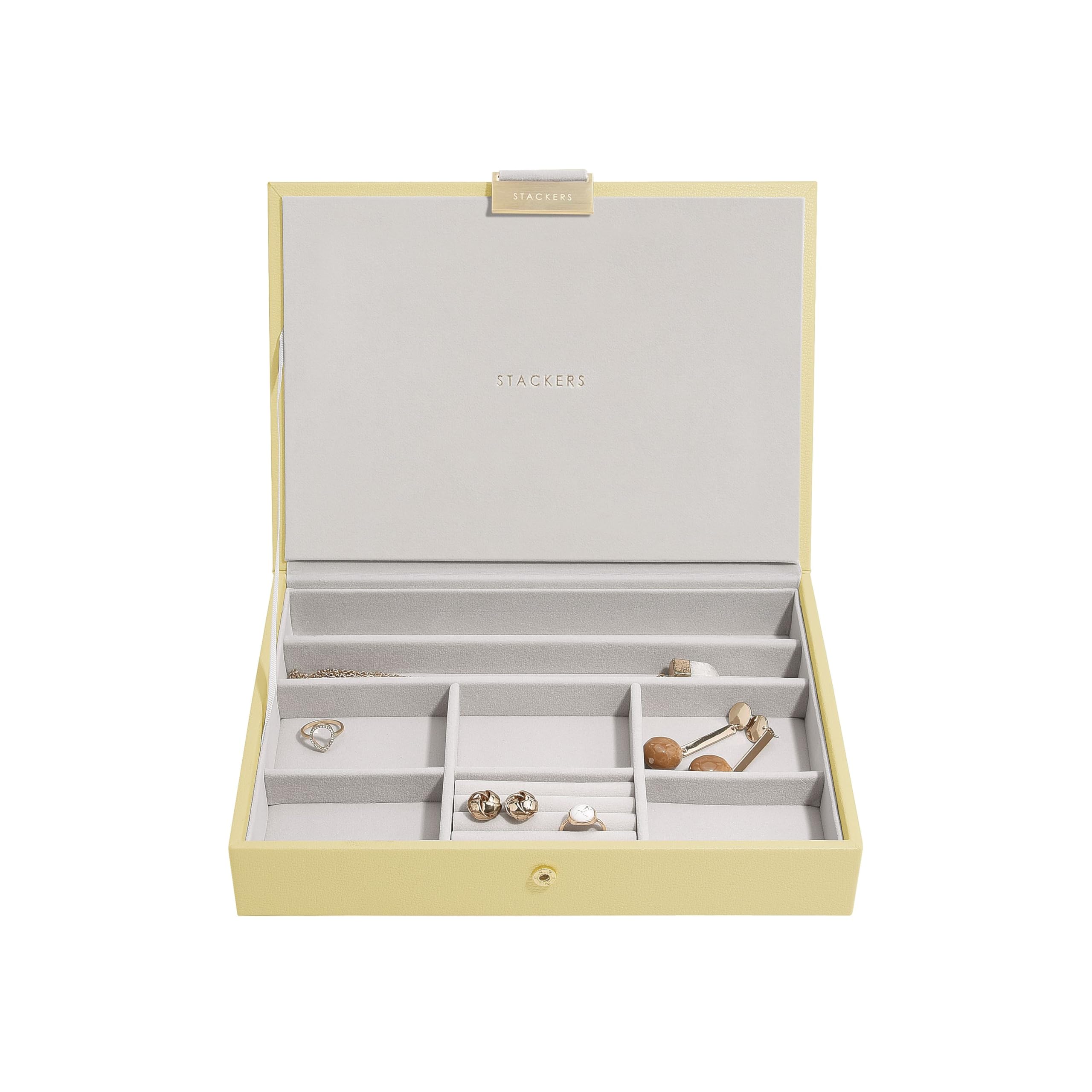 Stackers Butter Yellow Classic Jewellery Box Lid