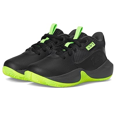 Under Armour Kids Pre School Lockdown 7 (Little Kid) Kids Shoes Black/Anthracite/Metallic Black