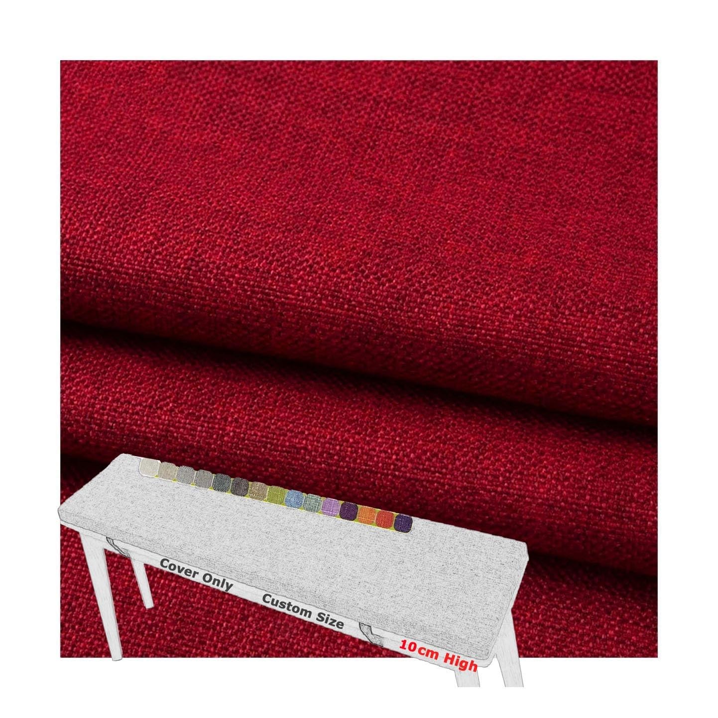 Housse pour coussins canapé rechange de haute qualité en gros lin 180x50cm