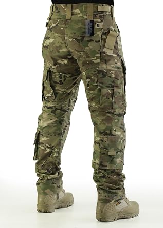 ZAPT Breathable Ripstop Fabric Pants Military Combat Multi-Pocket Molle Tactical Pants with EVA Knee Pads