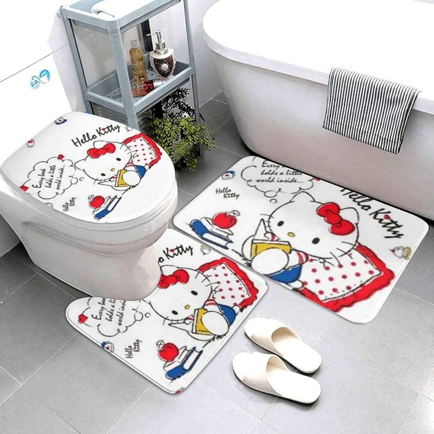 Amazon｜ハローキティ トイレマット 足元マット セット 3点