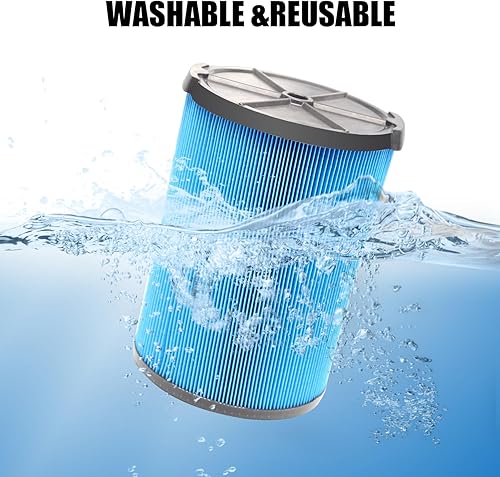 Miniatura 4 de Paquete de 2 filtros VF5000 para Ridgid Shop Vac 72952 de papel plisado de 3 capas de 6 a 20 galones para aspiradora en seco y húmedo compatibles