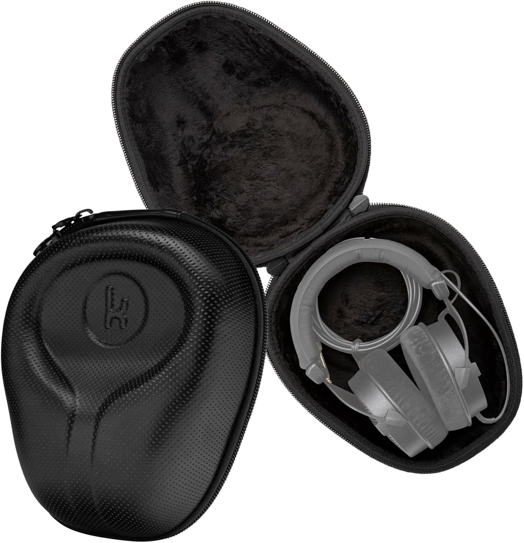 Knox Gear Headphone Case Hard Shell Case - Hardshell Case for Headphones - Hard Headset Case with Zipper - Universal Hard Case for JBL, Bose, Sony & More - Compact Headphone Case Travel Headphone Case