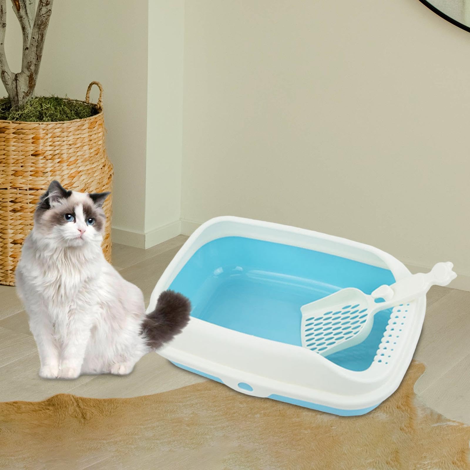 Lettaia, Lettiera for Gatti for con Coperchio Aperto
