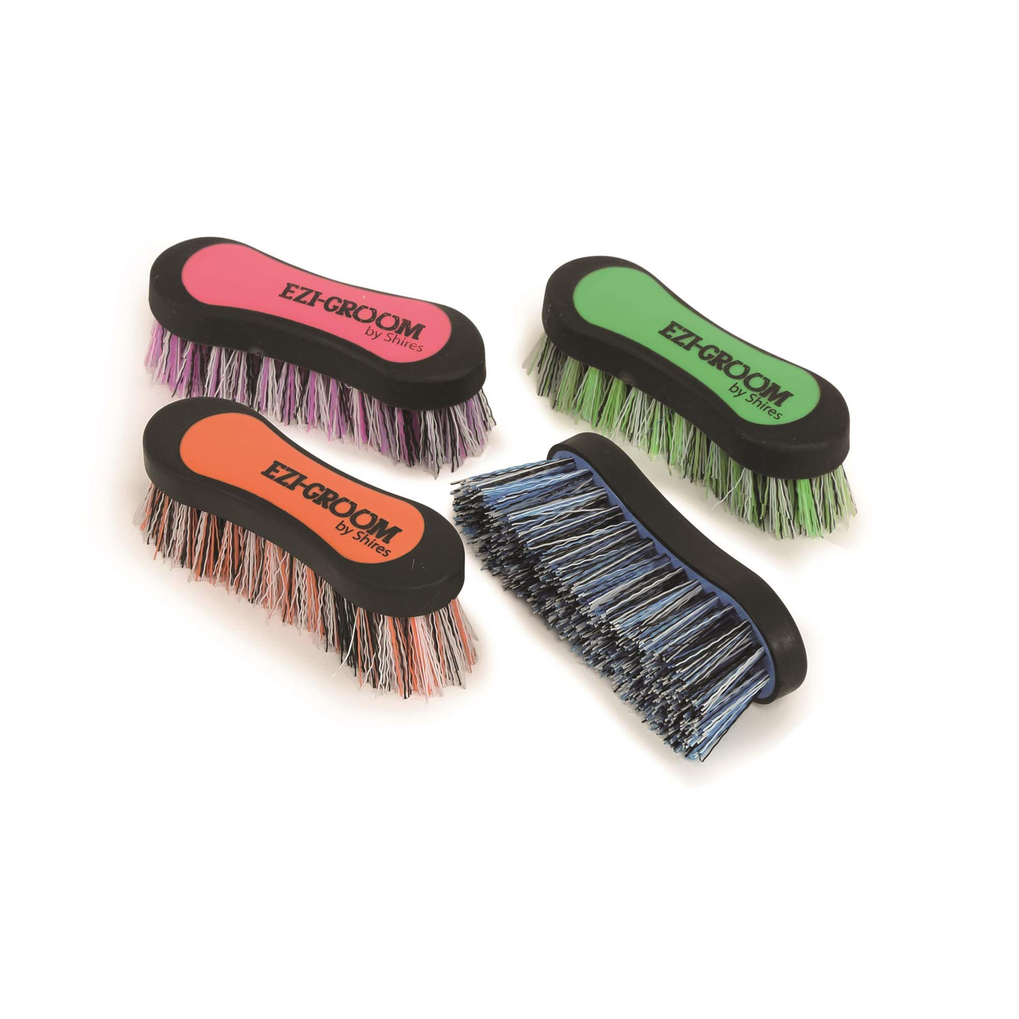 Shires 1486 - Pennello per zoccoli Ezi-Groom, piccolo, 2 toni, colore: Verde lime