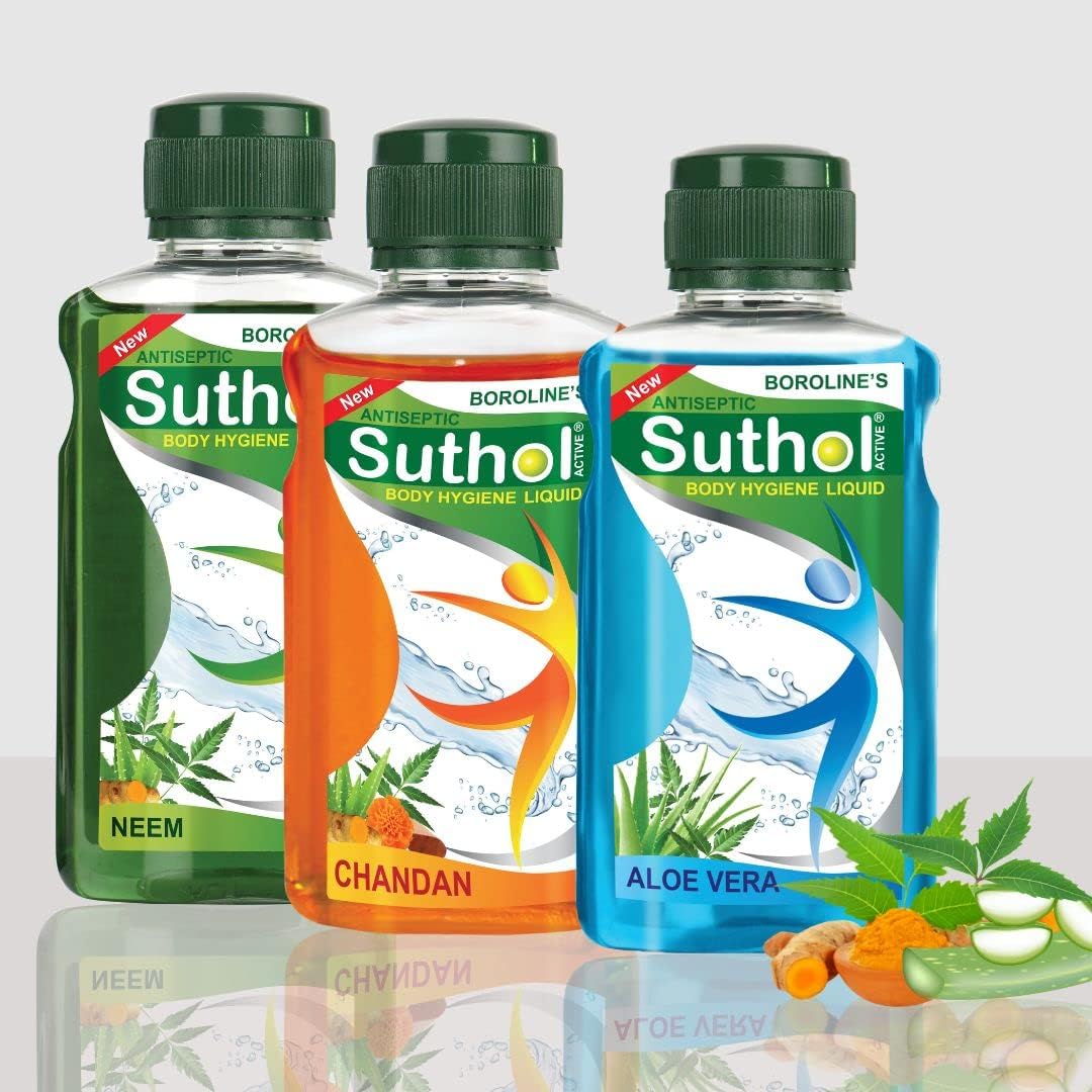 Borolines Suthol Fresh Neem Antiseptic Disinfection Liquid 200ML, Suthol Fresh Antiseptic Liquid 200ML, Suthol Chandan Antiseptic Liquid 200ML (Pack of 3) (B07PJRKJG9) Amazon Price History, Amazon Price Tracker