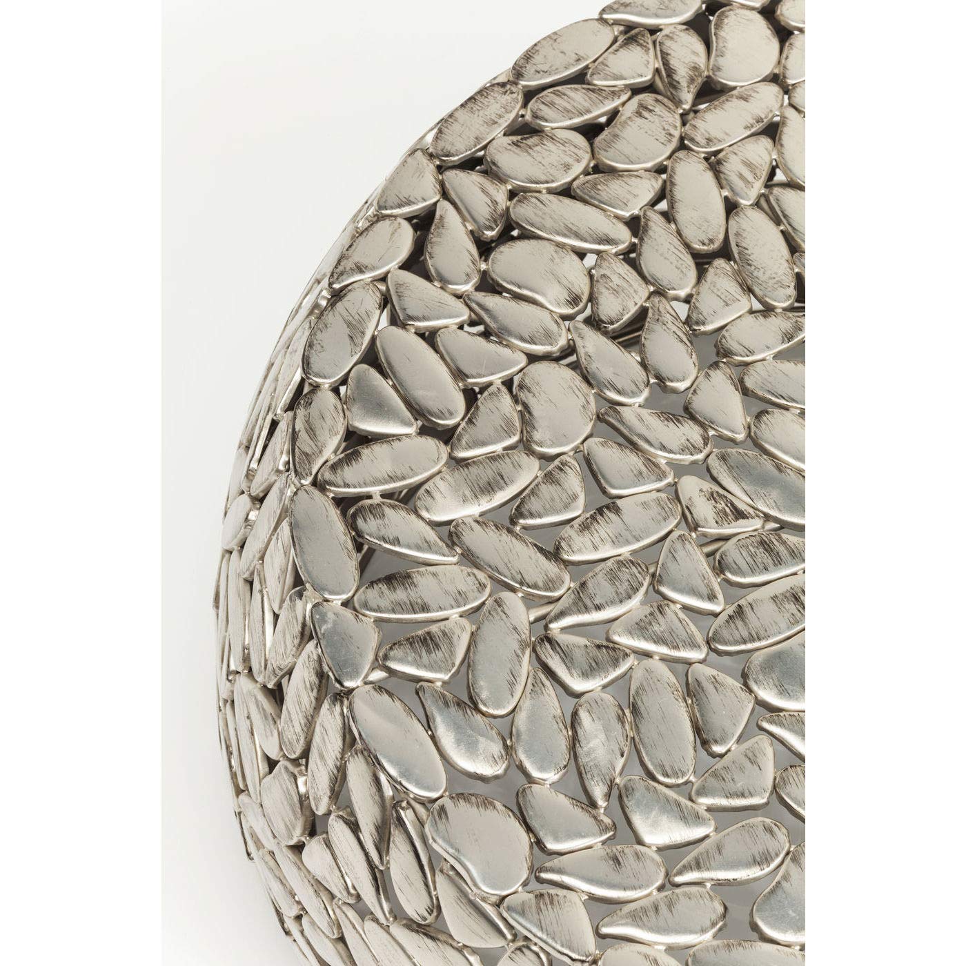 Kare Design Tavolino Da Caffé Pebbles (2/Set), Argento, Due Dimensioni, Piccolo Ø56Cm, Grandeø 66Cm, Design A Sassolini, Commodino, Tavolino Da Divano