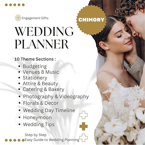 Miniatura 4 de Agenda de boda rosa y organizador para la novia, planificador de boda, libro de compromiso único para parejas recién comprometidas, organizador de