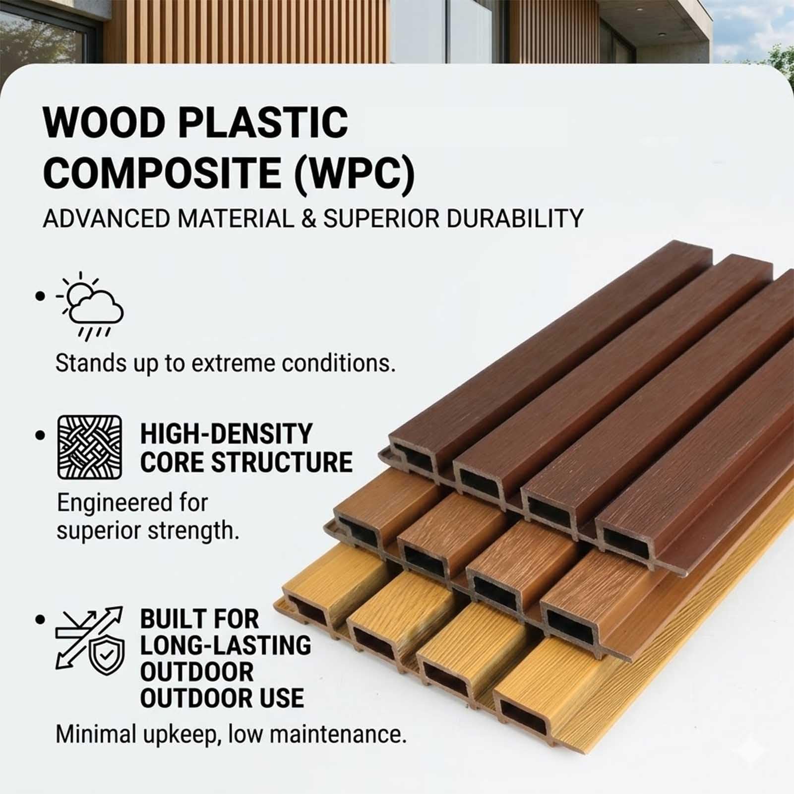 Paneles de valla de privacidad para exteriores, madera compuesta entrelazada sin herramientas, revestimiento impermeable antideformación para uso en jardín y patio