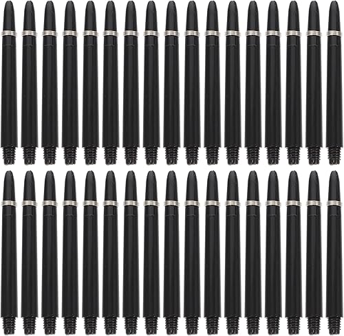 50 juegos de varillas de nailon 2BA varillas de rosca con anillo suministros de repuesto para juego interior al aire libre (negro)